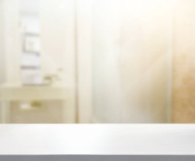 Masa üstü ve arka plan bulanıklık banyo