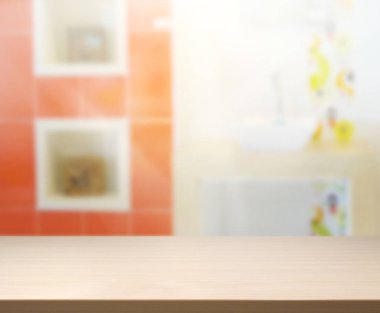 Masa üstü ve arka plan bulanıklık banyo