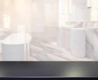 Masa üstü ve arka plan bulanıklık banyo