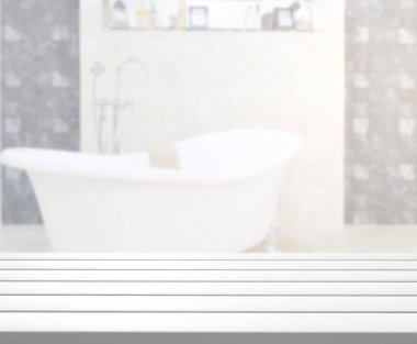 Masa üstü ve arka plan bulanıklık banyo