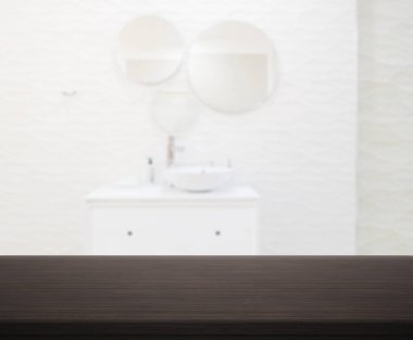 Masa üstü ve arka plan bulanıklık banyo