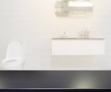 Masa üstü ve arka plan bulanıklık banyo