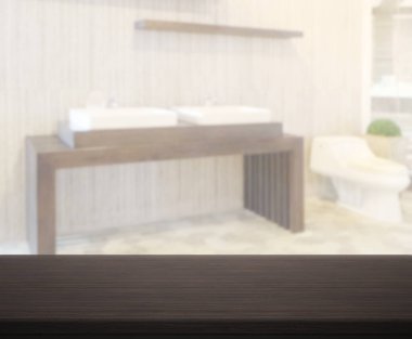 Masa üstü ve arka plan bulanıklık banyo