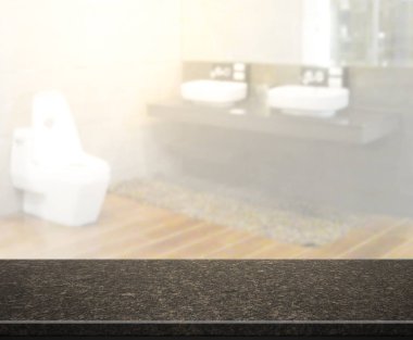 Masa üstü ve arka plan bulanıklık banyo