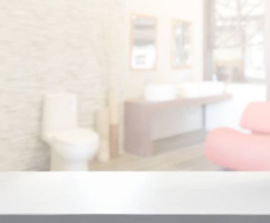 Masa üstü ve arka plan bulanıklık banyo