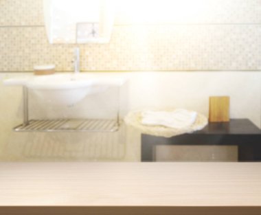 Masa üstü ve arka plan bulanıklık banyo