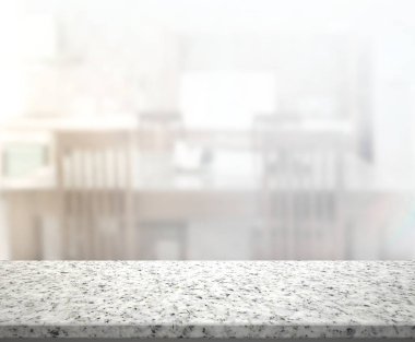 Masa üstü ve arka plan bulanıklık mutfak Oda