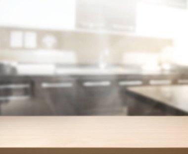Masa üstü ve arka plan bulanıklık mutfak Oda