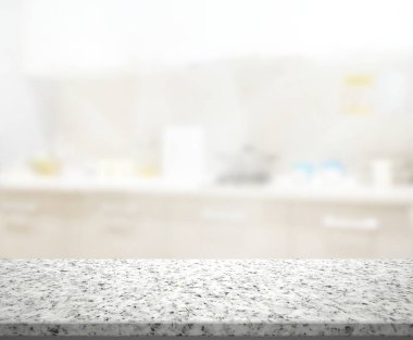 Masa üstü ve arka plan bulanıklık mutfak Oda