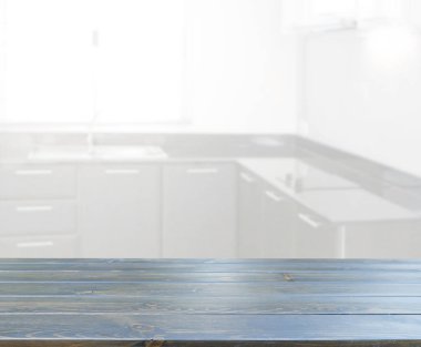 Masa üstü ve arka plan bulanıklık mutfak Oda