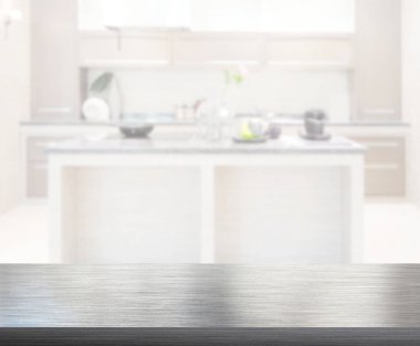 Masa üstü ve arka plan bulanıklık mutfak Oda