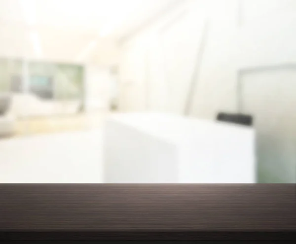 Table Top And Blur Office Of Background — Stock Photo, Image