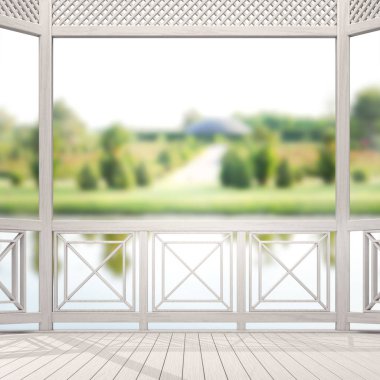 Balkon ve Teras, doğa arka plan bulanıklık