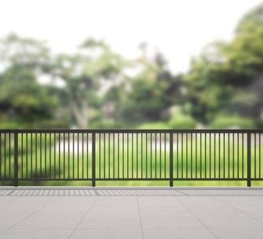 Balkon ve Teras, doğa arka plan bulanıklık