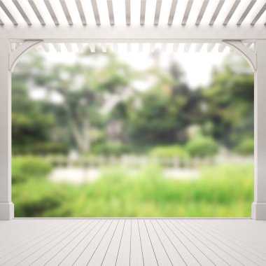 Balkon ve Teras, doğa arka plan bulanıklık