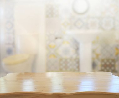 Masa üstü ve arka plan bulanıklık banyo