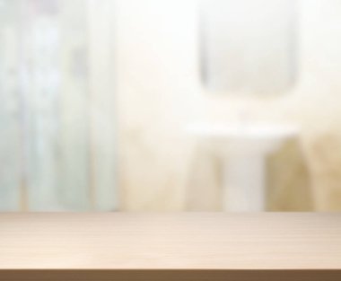 Masa üstü ve arka plan bulanıklık banyo