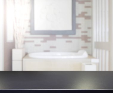 Masa üstü ve arka plan bulanıklık banyo