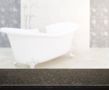Masa üstü ve arka plan bulanıklık banyo
