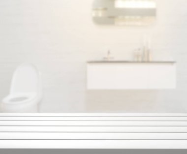 Masa üstü ve arka plan bulanıklık banyo