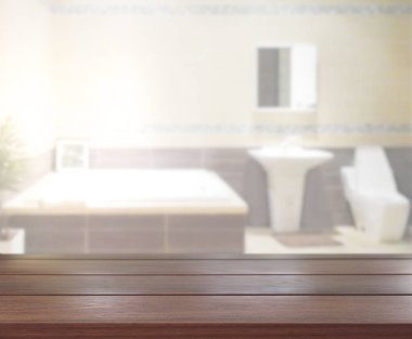 Masa üstü ve arka plan bulanıklık banyo