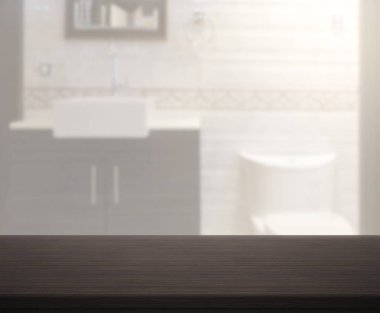 Masa üstü ve arka plan bulanıklık banyo
