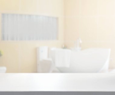 Masa üstü ve arka plan bulanıklık banyo