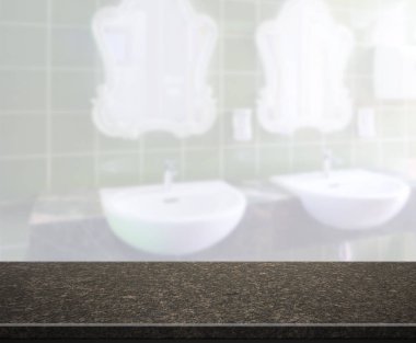 Masa üstü ve arka plan bulanıklık banyo