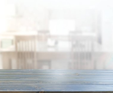 Masa üstü ve arka plan bulanıklık mutfak Oda