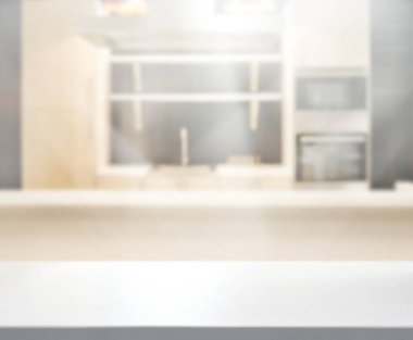 Masa üstü ve arka plan bulanıklık mutfak Oda
