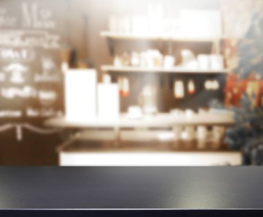 Masa üstü ve arka plan bulanıklık mutfak Oda