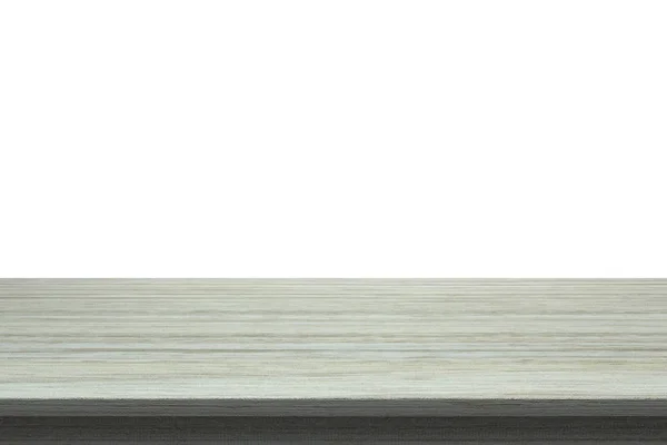 Dřevo stolu na izolované bílém pozadí — Stock fotografie