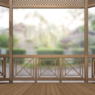 Balkon ve Teras dış arka plan bulanıklık