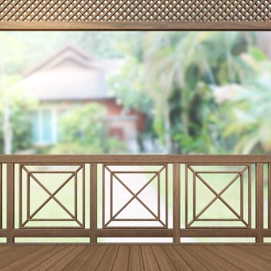 Balkon ve Teras dış arka plan bulanıklık