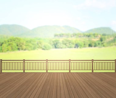 Balkon ve Teras, doğa arka plan bulanıklık