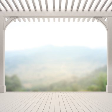 Balkon ve Teras, doğa arka plan bulanıklık