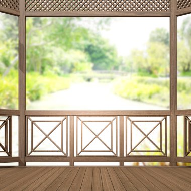 Balkon ve Teras, doğa arka plan bulanıklık