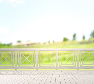 Balkon ve Teras, doğa arka plan bulanıklık