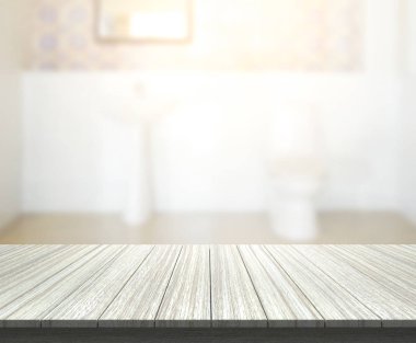 Masa üstü ve arka plan bulanıklık banyo