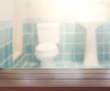 Masa üstü ve arka plan bulanıklık banyo