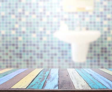 Masa üstü ve arka plan bulanıklık banyo