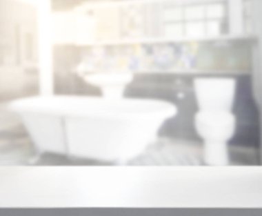 Masa üstü ve arka plan bulanıklık banyo