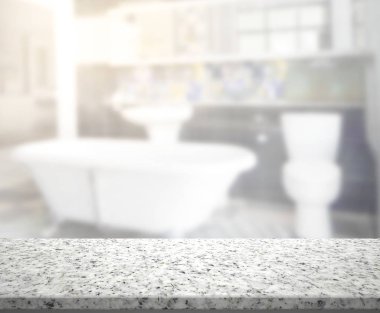 Masa üstü ve arka plan bulanıklık banyo