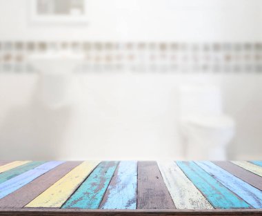 Masa üstü ve arka plan bulanıklık banyo