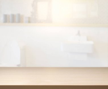 Masa üstü ve arka plan bulanıklık banyo