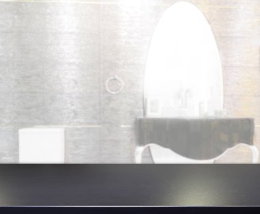 Masa üstü ve arka plan bulanıklık banyo