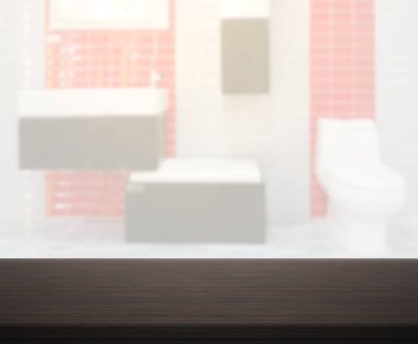 Masa üstü ve arka plan bulanıklık banyo