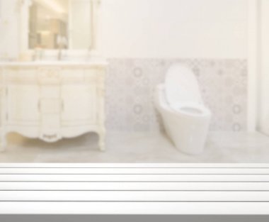 Masa üstü ve arka plan bulanıklık banyo