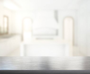 Masa üstü ve arka plan bulanıklık mutfak Oda