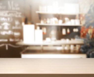 Masa üstü ve arka plan bulanıklık mutfak Oda